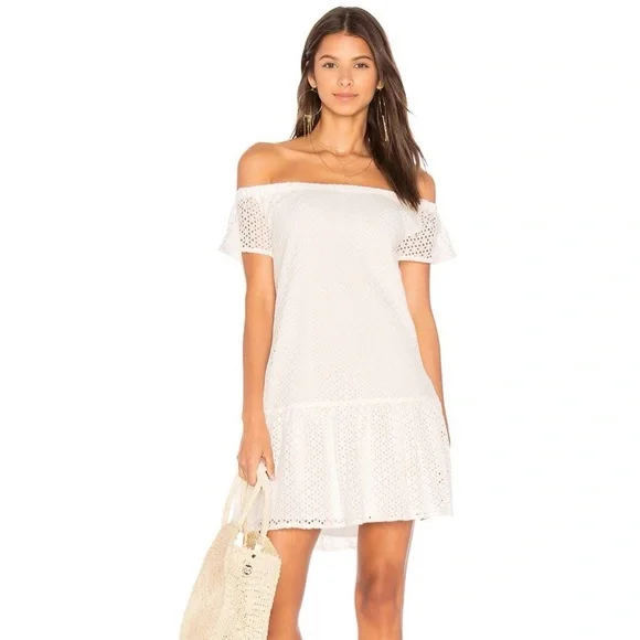 Revolve Central Park West Bristol Off Shoulder Dress White Size Large NWT - Picture 11 of 11